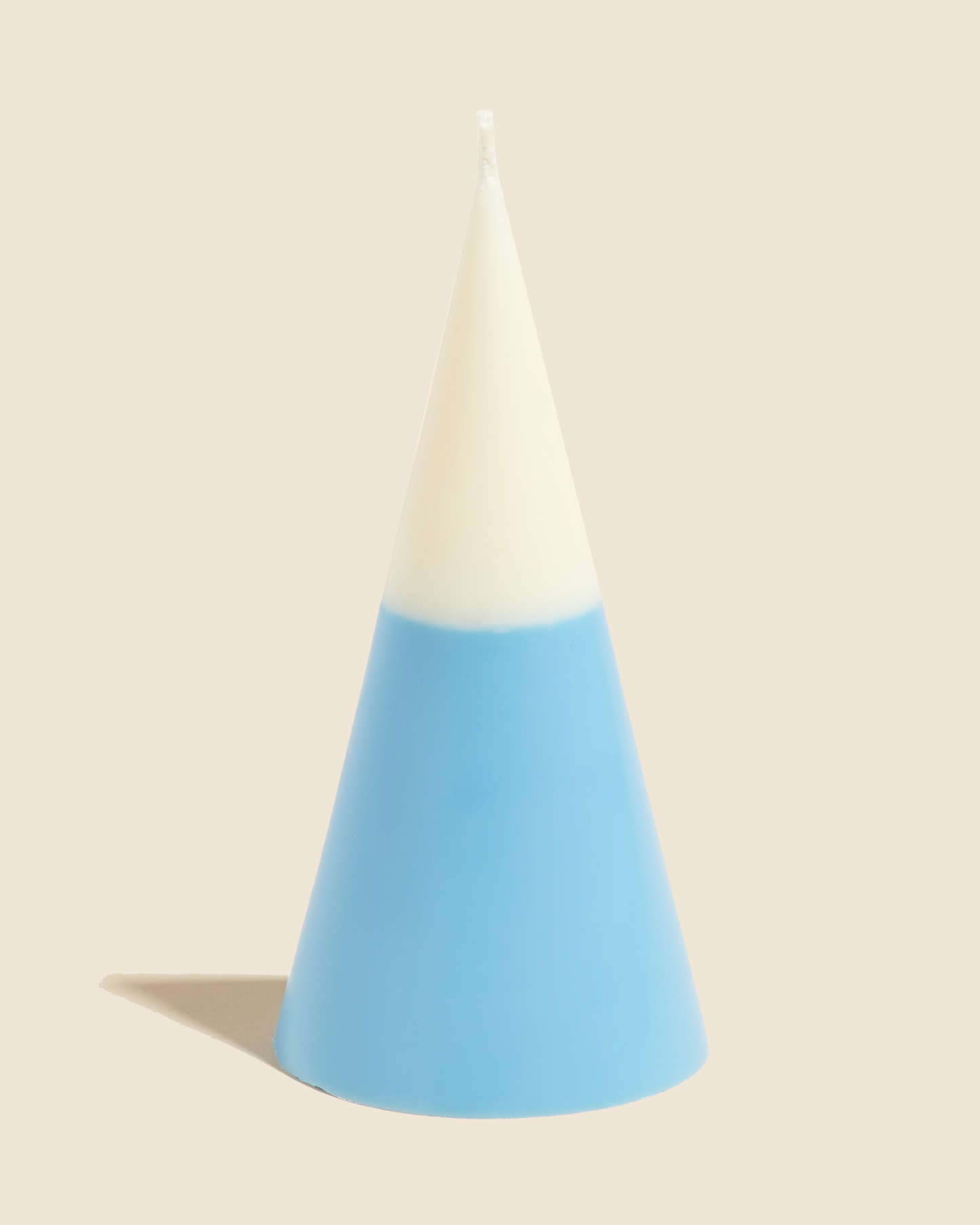 Large Cone Candle in Sky Blue