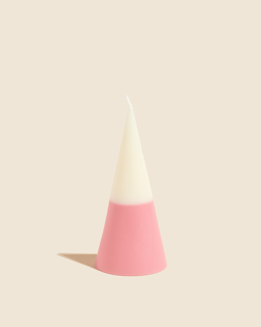 Small Cone Candle in Pink
