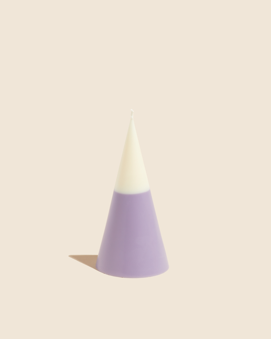 Small Cone Candle in Lavender