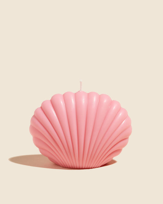 Clam Shell Candle in Pink